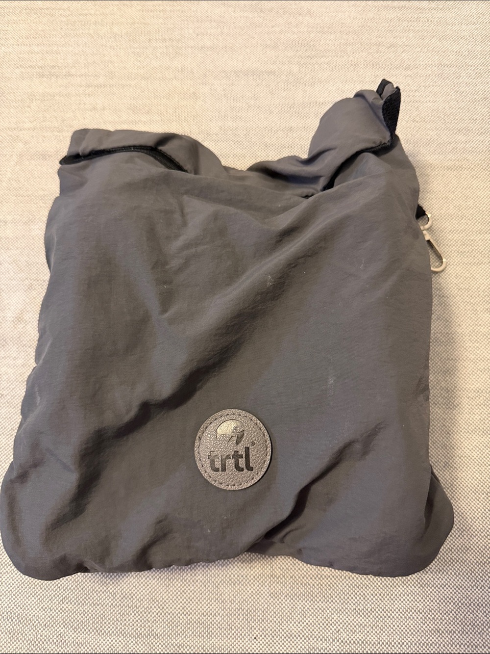 trtl Black Packable Crossbody — Lightweight Travel Shoulder Bag